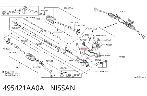  495421AA0A Nissan/Infiniti