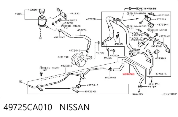  49725CA010 Nissan/Infiniti