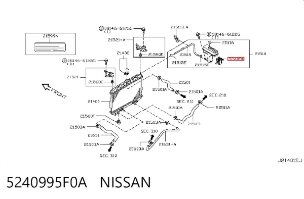  5240995F0A Nissan/Infiniti