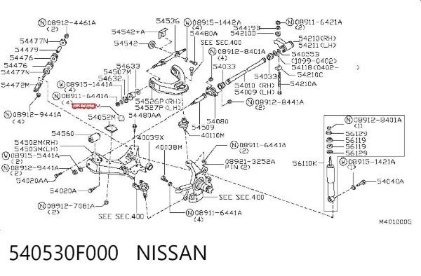  540530F000 Nissan/Infiniti