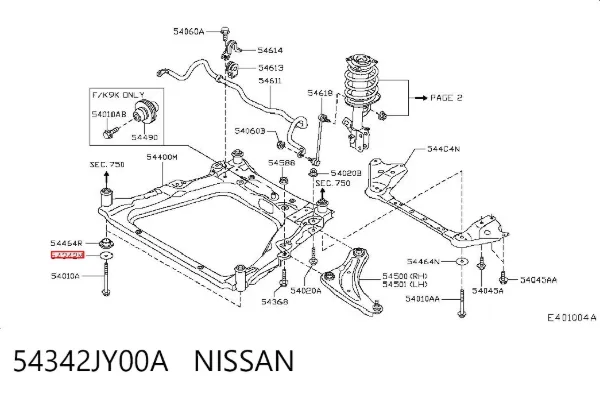  54342JY00A Nissan/Infiniti