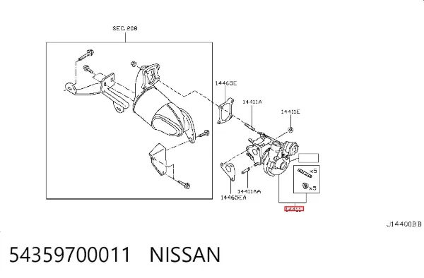 Turbina 54359700011 Nissan/Infiniti