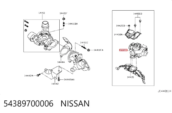 Turbina 54389700006 Nissan/Infiniti