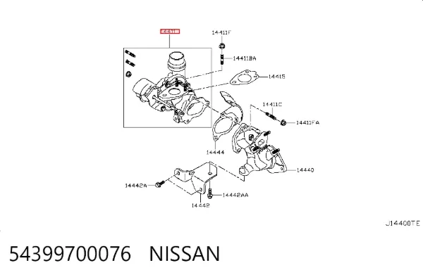 Turbina 54399700076 Nissan/Infiniti