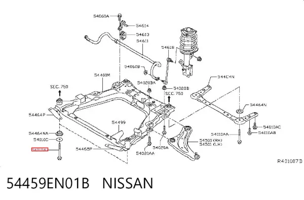  54459EN01B Nissan/Infiniti
