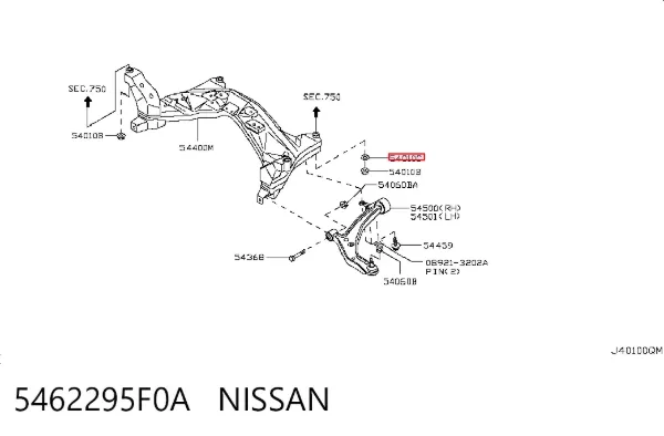  5462295F0A Nissan/Infiniti