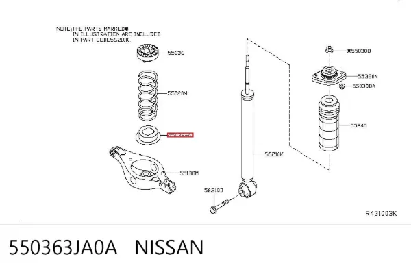  550363JA0A Nissan/Infiniti