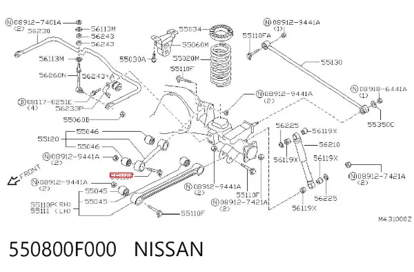  550800F000 Nissan/Infiniti