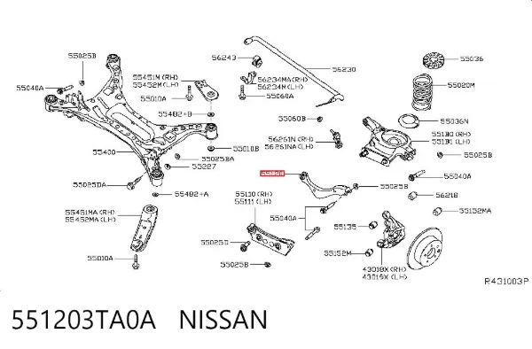  551203TA0A Nissan/Infiniti