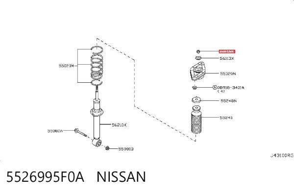  5526995F0A Nissan/Infiniti
