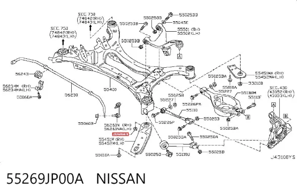  55269JP00A Nissan/Infiniti