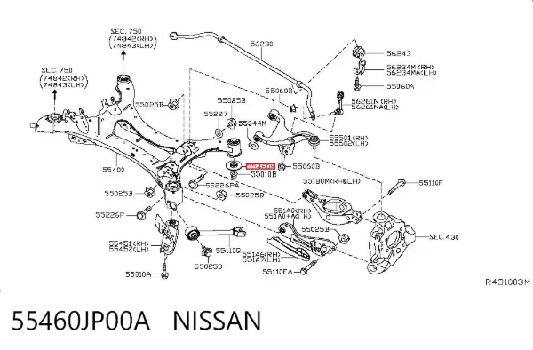  55460JP00A Nissan/Infiniti