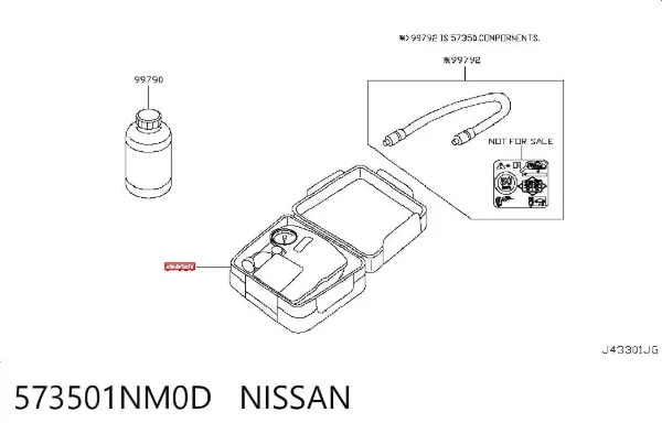 Bomba de ar 573501NM0D Nissan/Infiniti