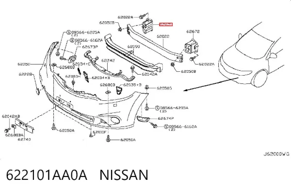  622101AA0A Nissan/Infiniti