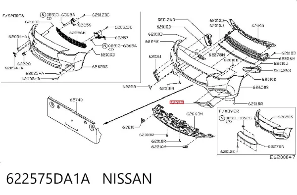  622575DA1A Nissan/Infiniti