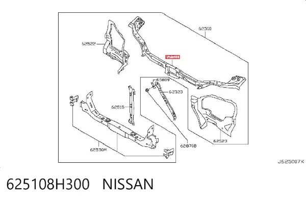  625108H300 Nissan/Infiniti