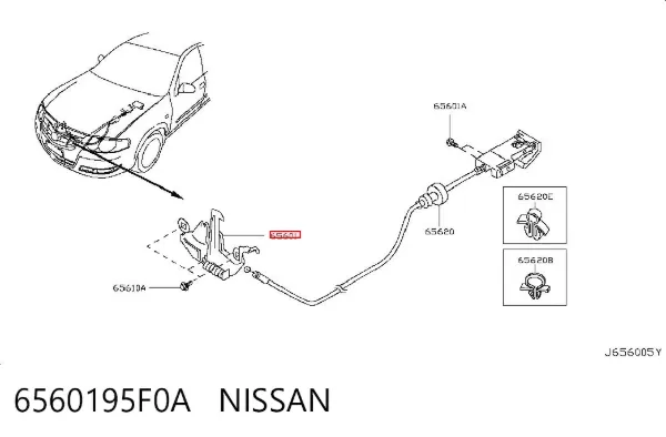 Fecho da capota Nissan Almera CLASSIC