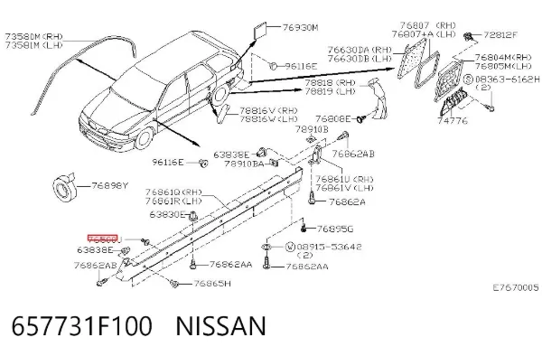  657731F100 Nissan/Infiniti