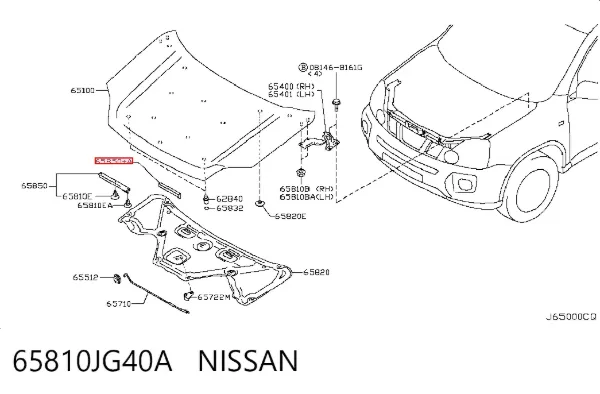  65810JG40A Nissan/Infiniti