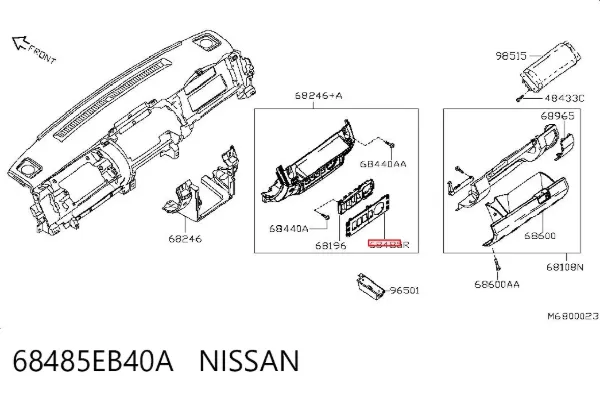  68485EB40A Nissan/Infiniti