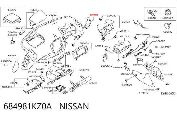  684981KZ0A Nissan/Infiniti