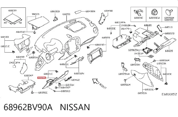  68962BV90A Nissan/Infiniti