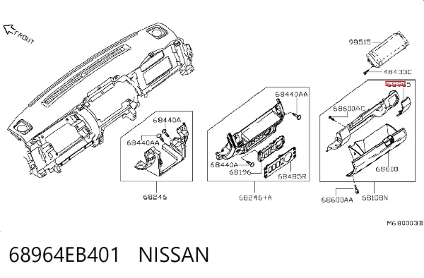  68964EB401 Nissan/Infiniti