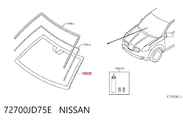 Pára-brisas Nissan Qashqai +2 I