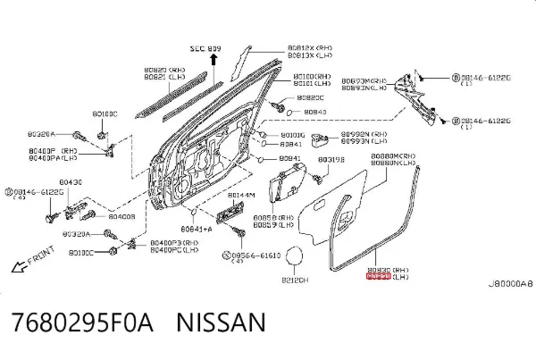  7680295F0A Nissan/Infiniti