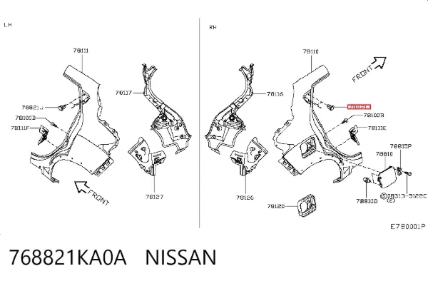  768821KA0A Nissan/Infiniti