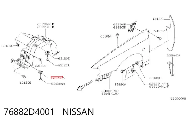  76882D4001 Nissan/Infiniti