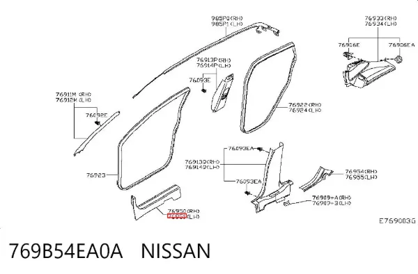  769B54EA0A Nissan/Infiniti