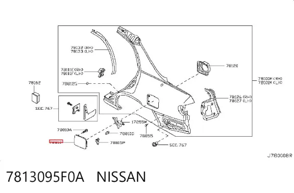 Alcapão do tanque de combustível Nissan Almera CLASSIC