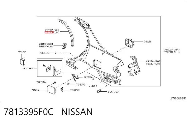  7813395F0C Nissan/Infiniti