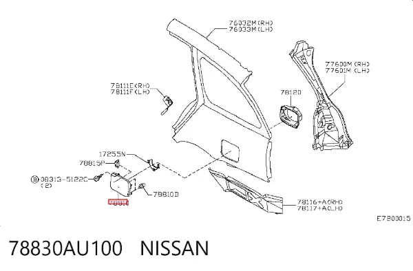 Alcapão do tanque de combustível Nissan Primera WP12