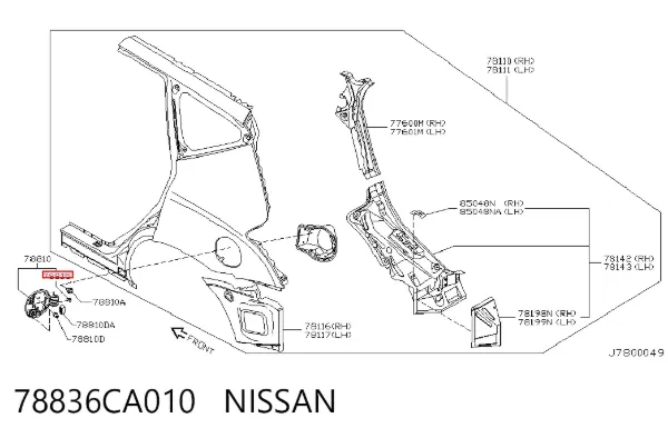  78836CA010 Nissan/Infiniti