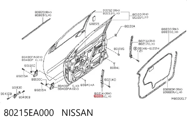  80215EA000 Nissan/Infiniti