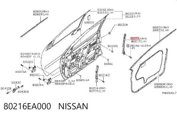  80216EA000 Nissan/Infiniti