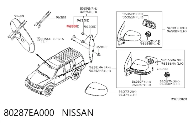  80287EA000 Nissan/Infiniti