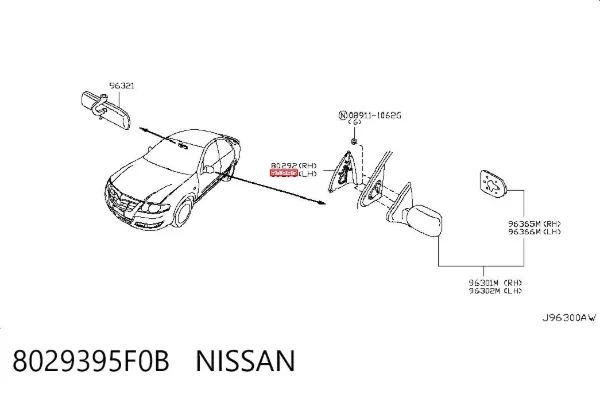  8029395F0B Nissan/Infiniti