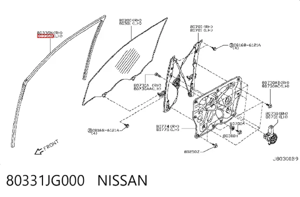  80331JG000 Nissan/Infiniti