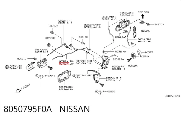  8050795F0A Nissan/Infiniti