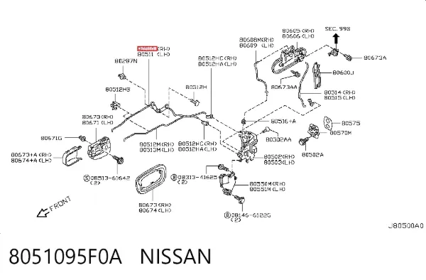  8051095F0A Nissan/Infiniti