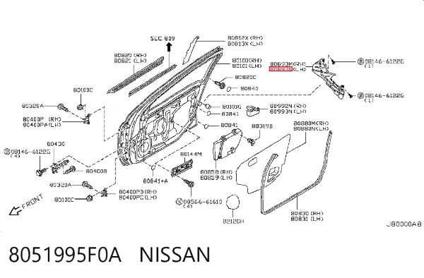  8051995F0A Nissan/Infiniti