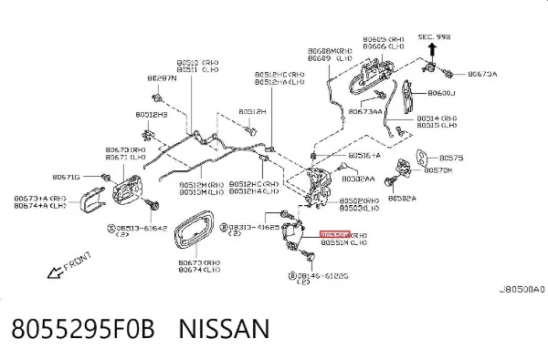  8055295F0B Nissan/Infiniti