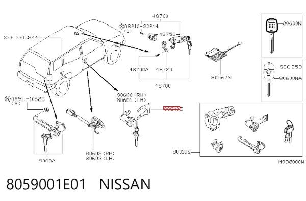  8059001E01 Nissan/Infiniti