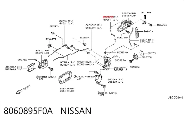  8060895F0A Nissan/Infiniti