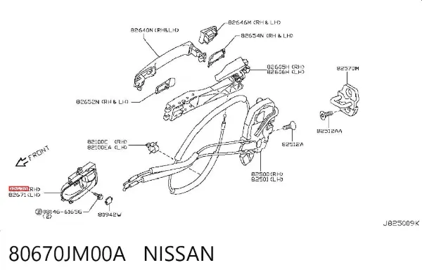  80670JM00A Nissan/Infiniti