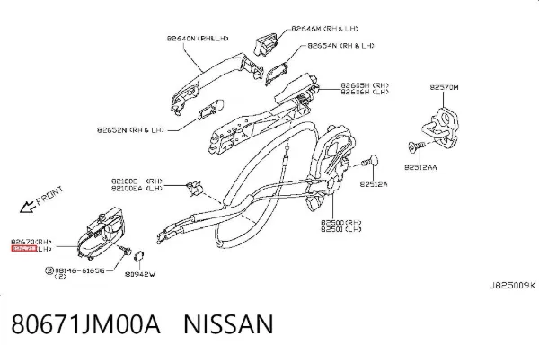  80671JM00A Nissan/Infiniti