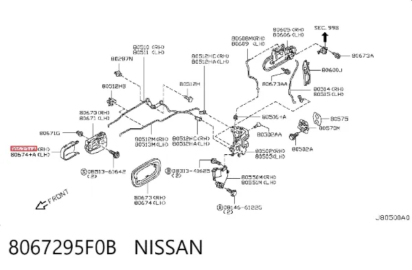  8067295F0B Nissan/Infiniti